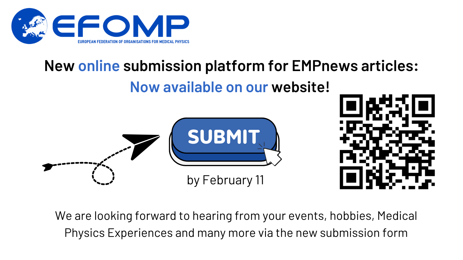 Online submission form for all EMPnews articles!